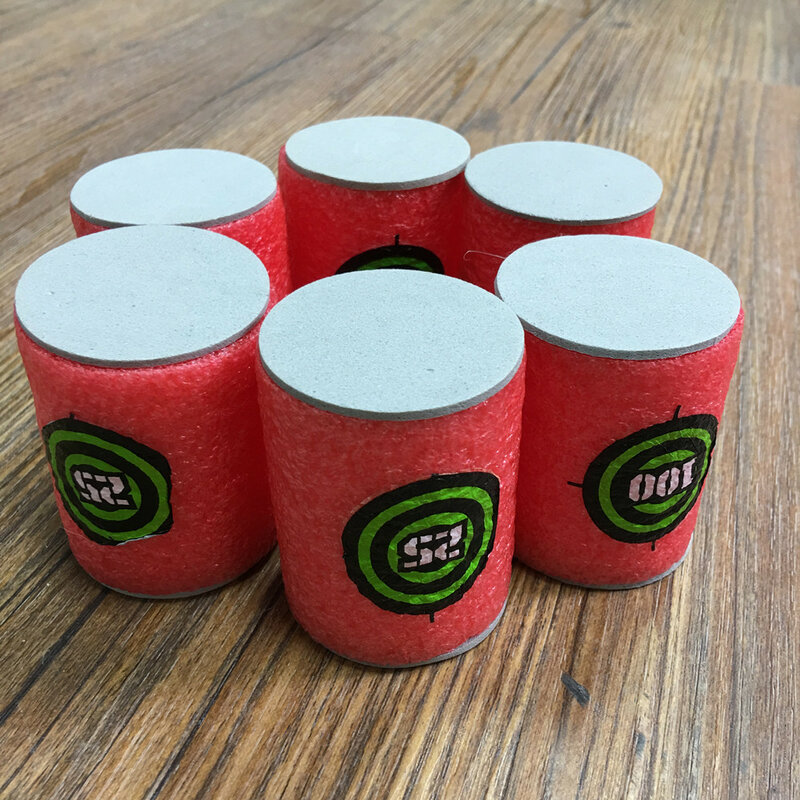 6pcs Target Cans Soft Foam EVA Bullet Targets Dart Toys for Nerf N-strike Fixed Elite Games Kids Training Supplies Toy