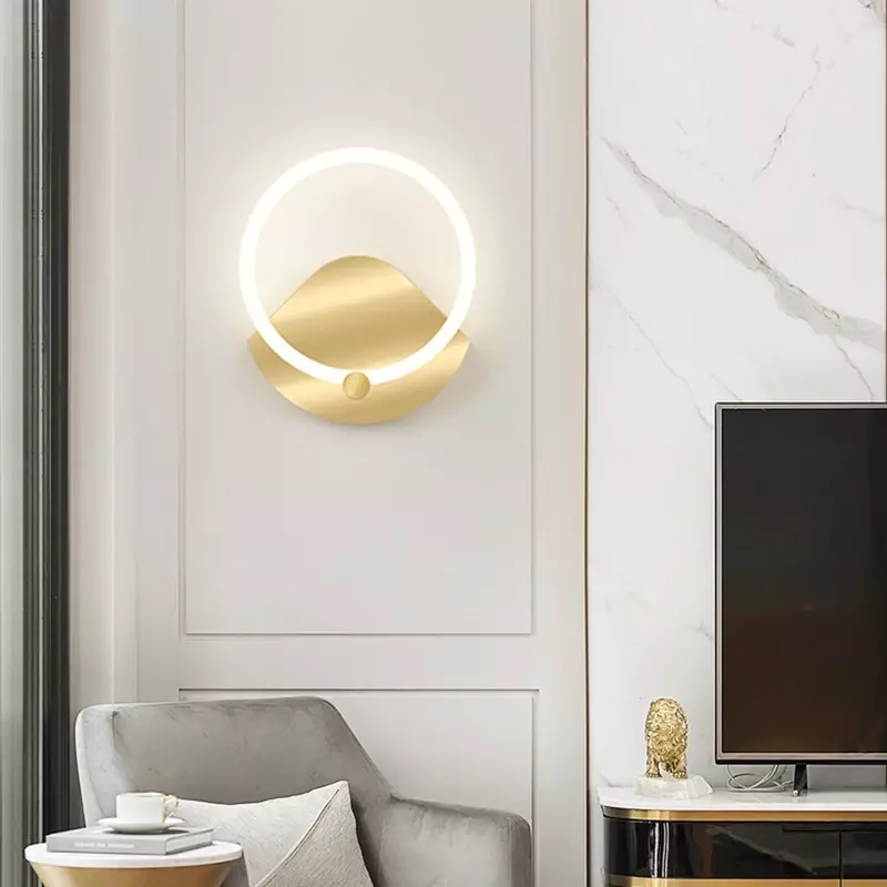 Lâmpada de parede LED moderno para sala de estar, fundo, quarto, cabeceira, corredor, sconce luz, interior, Home Decor, luminária