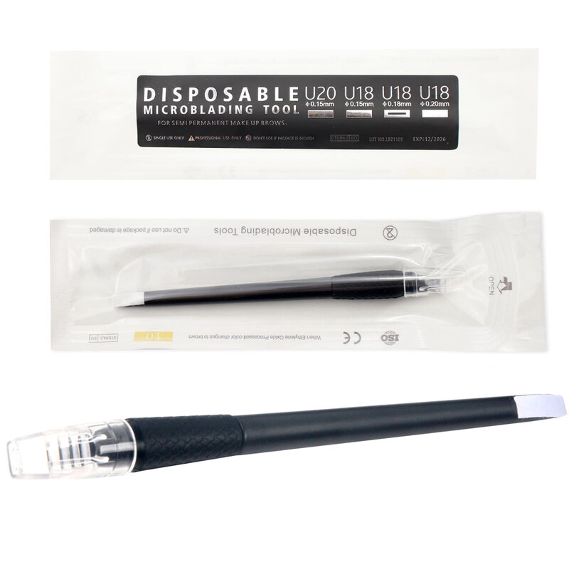 ใหม่ทิ้ง Microblading เครื่องมือ0.15Mm 18 Pins U-Shape Microblading ปากกา Nano Microblading อุปกรณ์ Eyebrow Tattoo ใบมีดปากกา