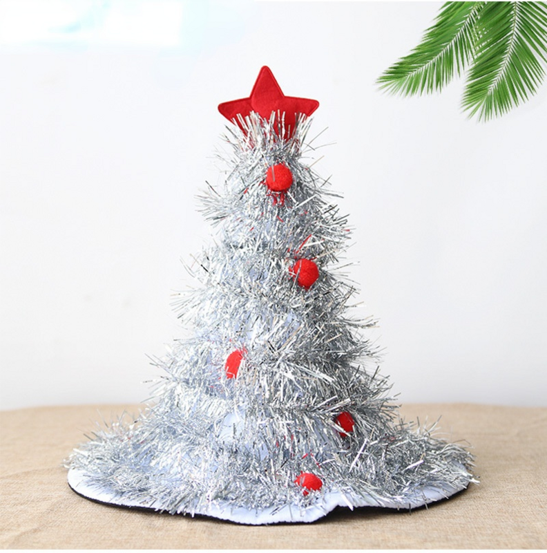 Christmas Tree LED Glowing Hat Holiday Decoration Christmas Caps Children's Hats New Year Gifts Noel Navidad Party Supplies
