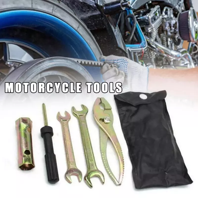 Universal Motorcycle Repair Tool Motorbike Wrench Tools Plug Screwdriver Sleeve Pliers Wrenches Kit Accessories Spark