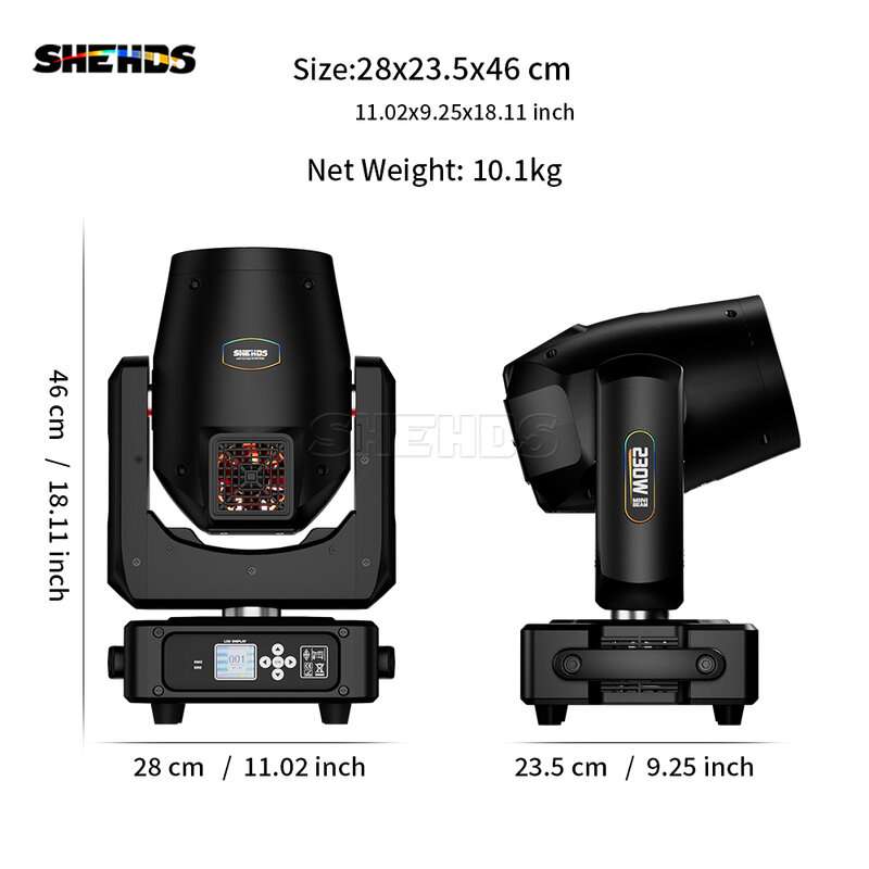 SHEHDS 1/2 PCS Super 230W 7R  Beam Moving Head Lighting Multifunctional Effect  For Disco DJ Wedding Nightclubs Stage Light
