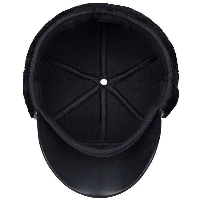 1PC New Style Warm Winter Cap Dad Flat Hat Ear Protection Cap Hats For Middle-aged Elderly Dad Caps Earflaps Thicken