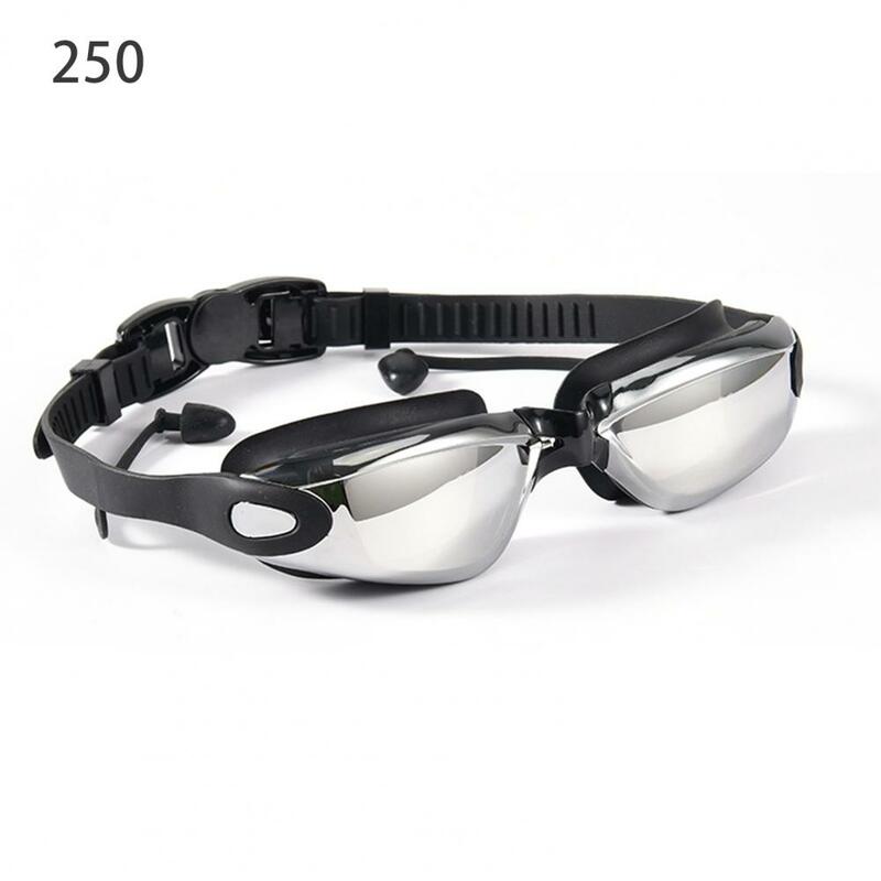 Elektroforese Plating Zwembril Ultralichte Uv Bescherming Zwembril Met Anti-Fog Coating Voor Vrouwen Mannen Voor Visie