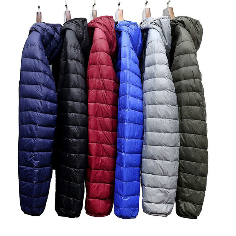 Jaket Padding pria musim dingin jaket dan mantel pria musim dingin empuk ringan 2024 pakaian jalanan 2024 Y2K