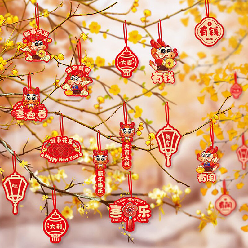 Ornamen gantung Tahun Baru Tiongkok, hiasan gantung Tahun Baru Tiongkok, dekorasi Tahun Baru Tiongkok, dekorasi Natal ruang pernikahan