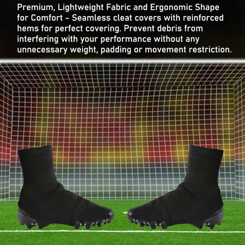 Sandproof Soccer Spikes Foot Covers, chuteiras de futebol, Anti Heel Drop Socks, Anti Pitch para Esportes, Rugby e Hóquei