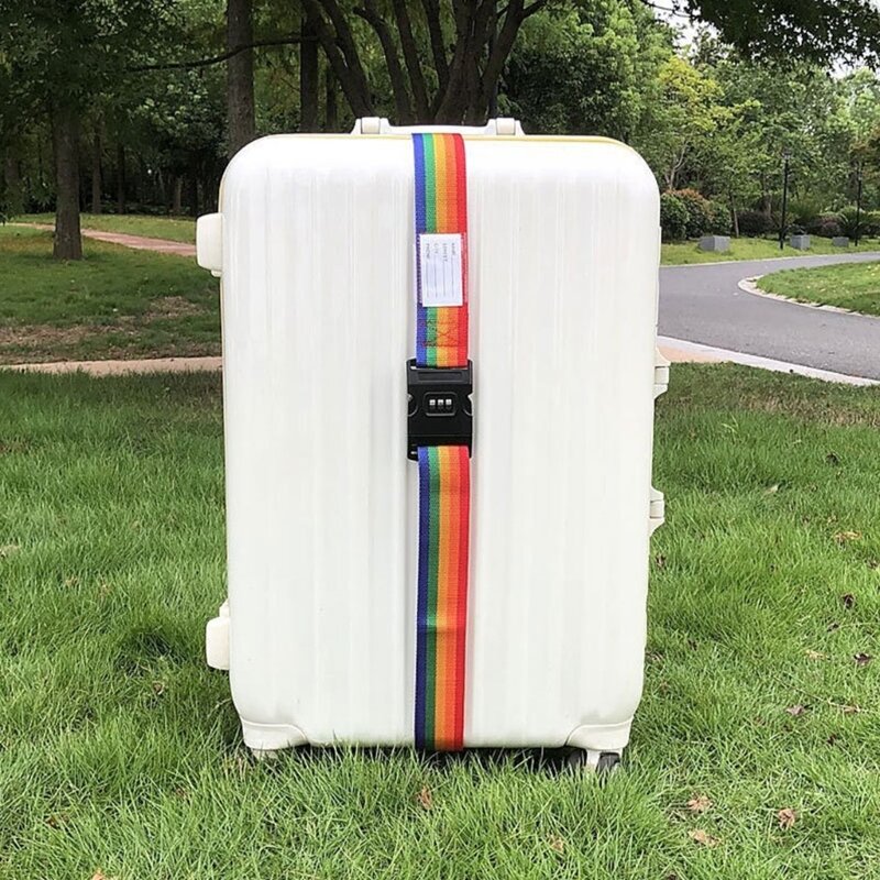 Портативный ремень для багажа с кодовым замком, аксессуары для путешествий, регулируемый ремень для чемодана с быстроразъемной