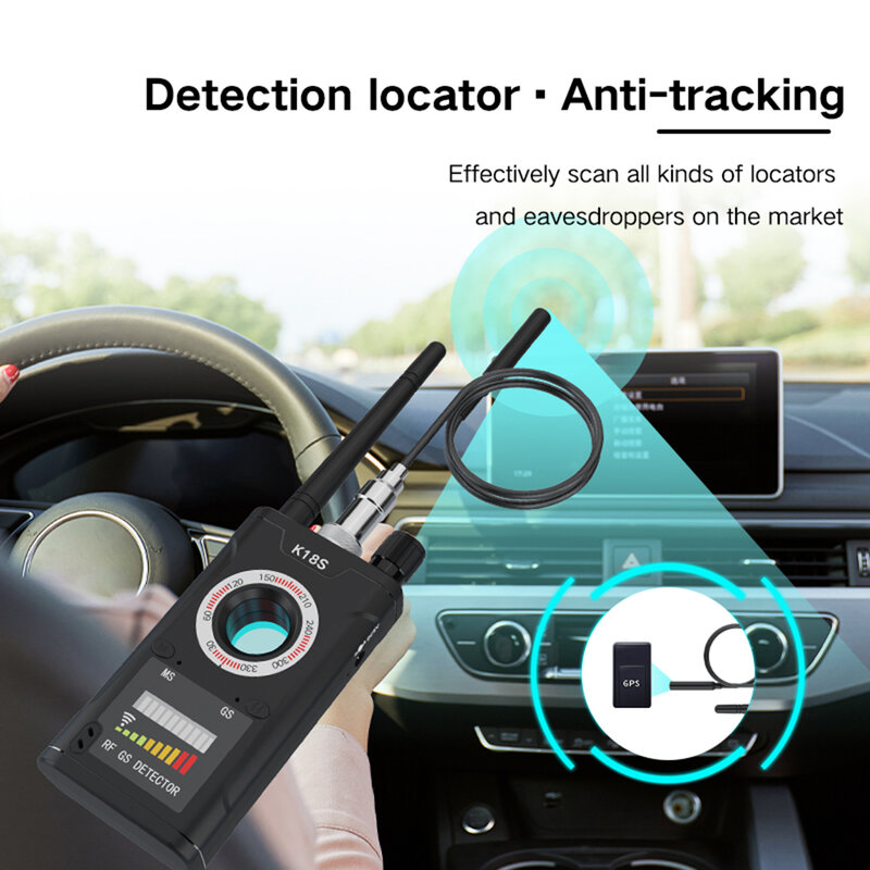 Portátil Mini Camera Detector, Anti Spy Gadget, Professional Hunter Signal, Sensor de presença infravermelho, Home Security Search Devices