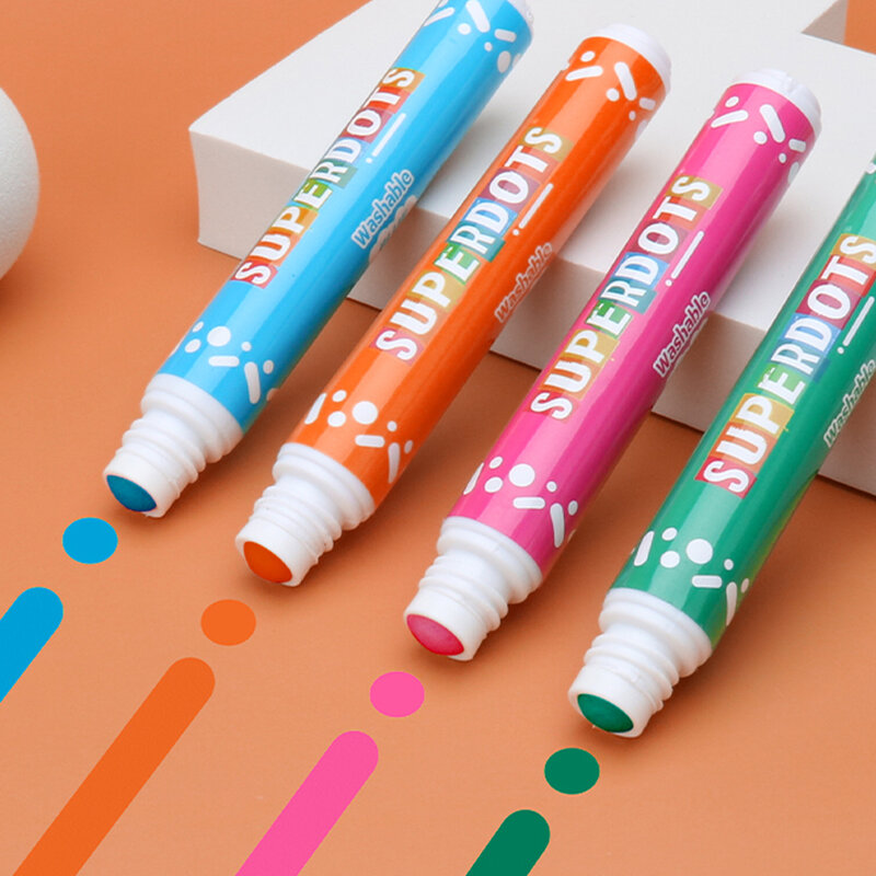 10 Teile/satz Farbe SUPER PUNKTE Doodle Graffiti Stift für Kleinkinder Wasser Farbe Stift Art Schreiben Malerei Magie Stifte