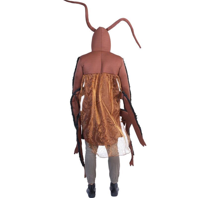 New Funny Family Group Cosplay Carnival Cockroach Costume Adults Unisex Animal Jumpsuit Halloween Costume For Adult Kids Gift