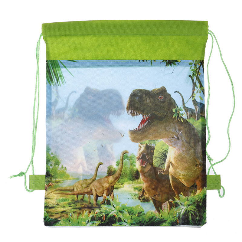 Pesta ulang tahun anak laki-laki kartun lucu tema dinosaurus menghias non-tenun kain serut mandi bayi hadiah tas