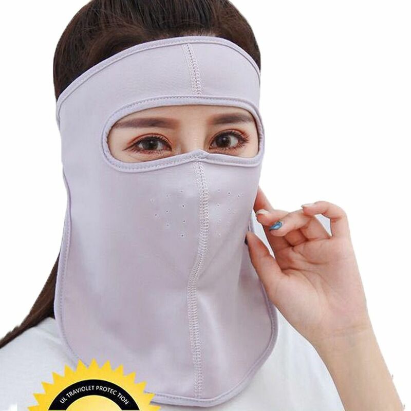 Máscara facial de seda gelada para homens e mulheres, lenços faciais, véu protetor solar, decote, protetor solar, pesca, verão