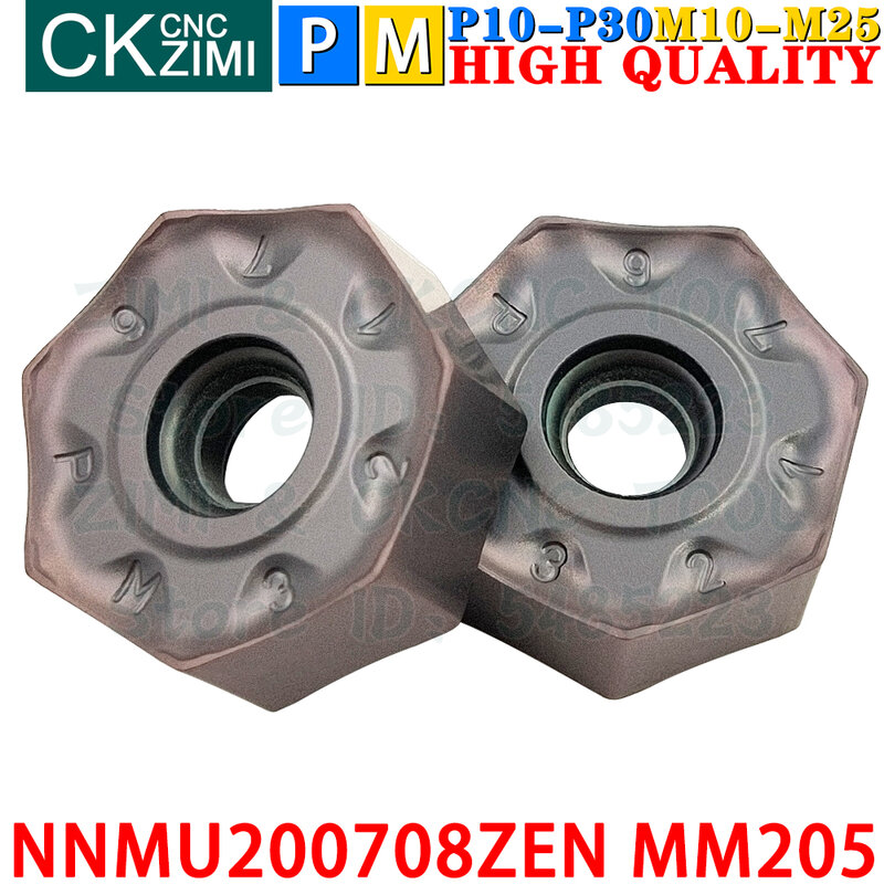 NNMU200708ZEN MM205 NNMU 200708 ZEN MM205 Carbide Inserts Fast Feed Milling Inserts CNC Heavy Cutting Indexable Milling Tools
