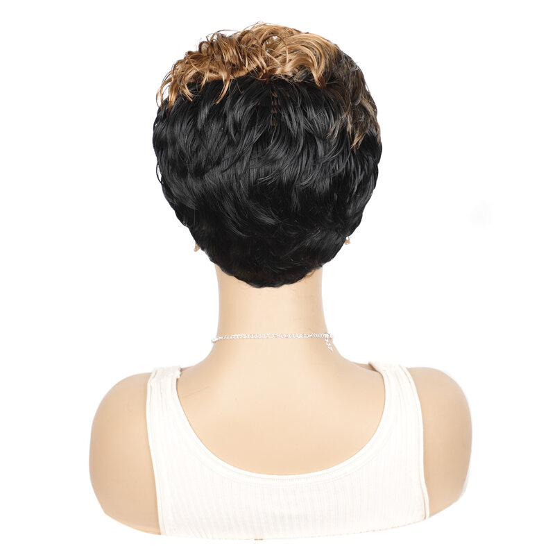 Short Curly Daily Wigs with Colored Bangs Synthetic Wig for African Women  Braided Wigs for Women Human Hair