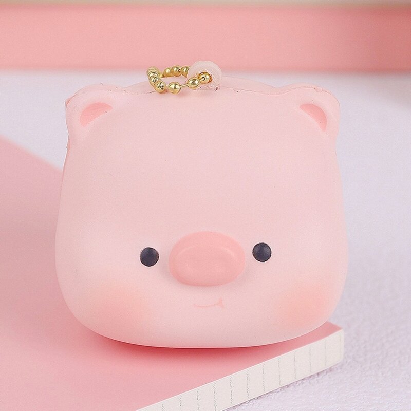 Mochi Piggy Hand Squeeze Toy Anti-Pressure Hand Squeeze Keyring Charm