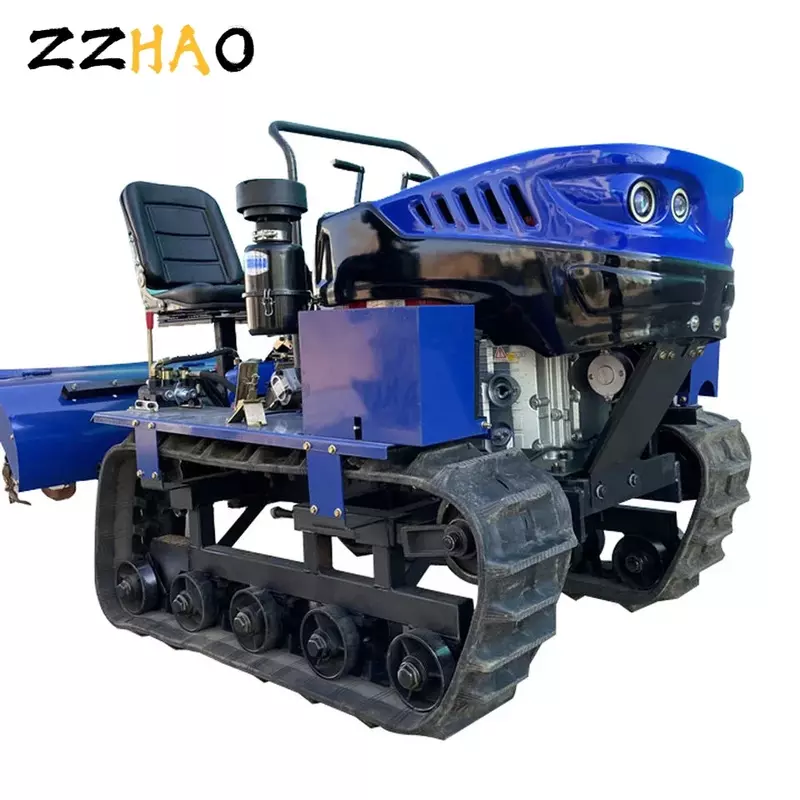 Motozappa rotante multifunzione per agricoltura a ingranaggi 35hp tipo cingolato Mini motocoltivatore agricolo Diesel
