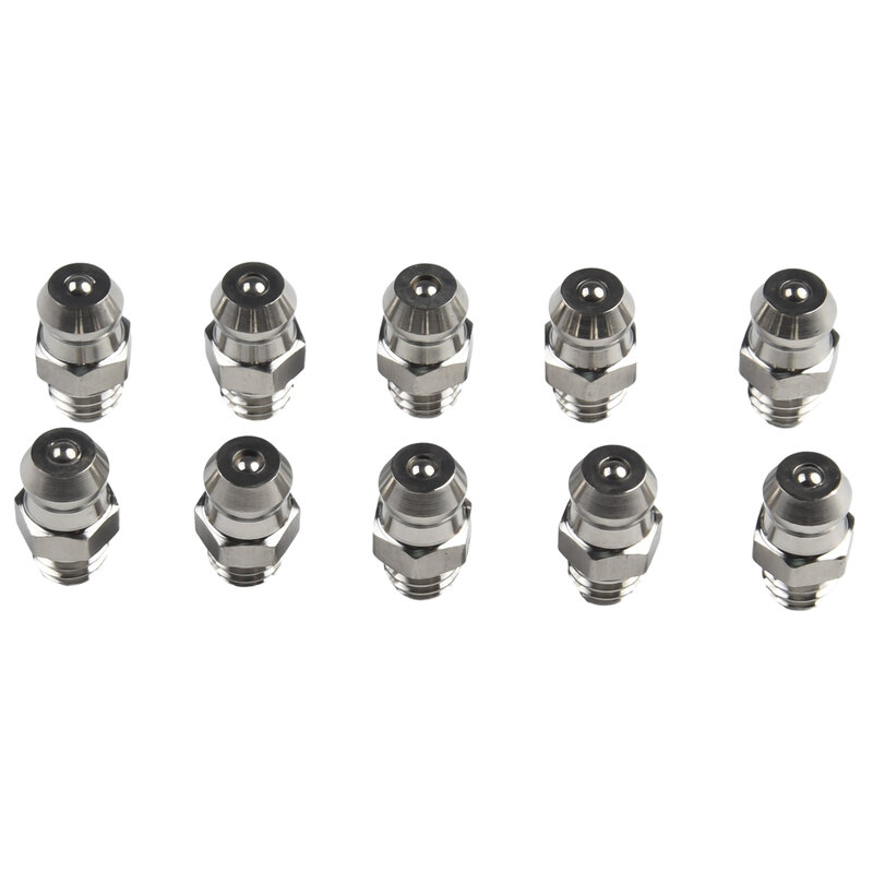 10Pcs Grease Nipple Hex Width High Hardness Long Service Life Material 201 Stainless Steel 6mm 7mm Grease Inlet