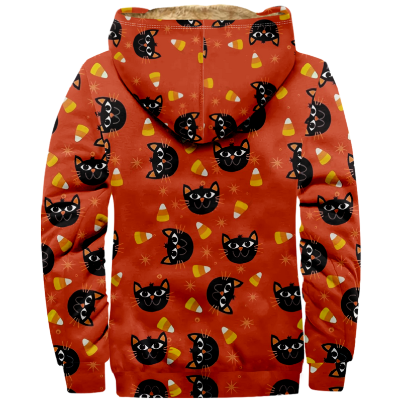 Halloween 2023 All Hallows' Day Hoodie Men Women Zipper Sweatshirt Long Sleeve Stand Collar Y2K Fashion Clothes