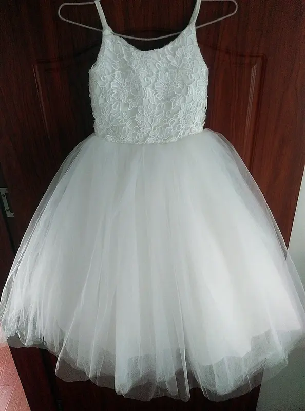 DHL/ FedEx pengiriman cepat dan biaya kustom gaun gadis bunga gaun Komuni pernikahan gaun pesta anak perempuan