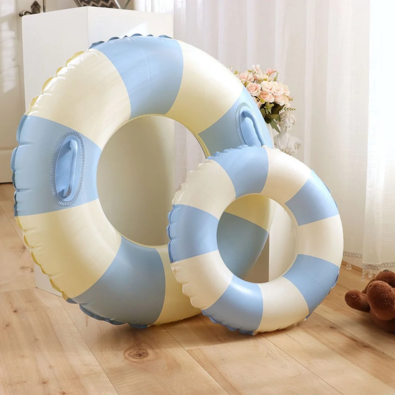 Flotador de piscina inflable circular para niños y adolescentes, tubo de natación de rosquilla engrosado, juego de agua, natación, aire mate