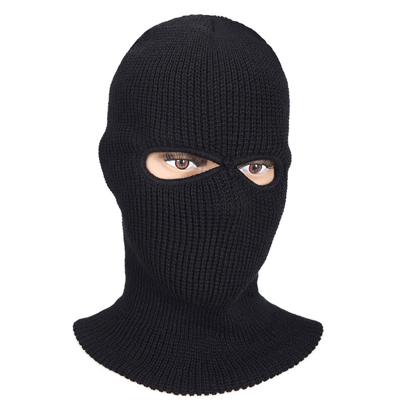 Warm gestrickte Kopf bedeckung für Männer Outdoor Motorrad Fahrrad fahren wind-und kälte beständige Maske Winter Kopf bedeckung Gesichts schutz
