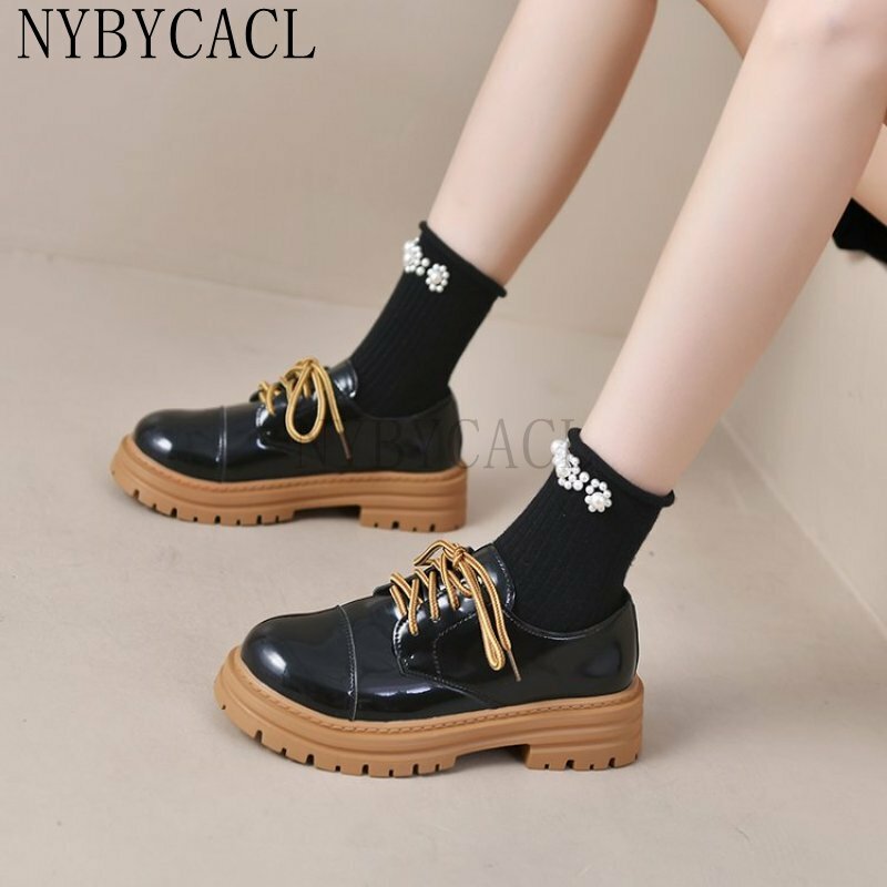 2023 Spring New White Women Casual Shoes Street Fashion Female Shoes Loafers Spring and Autumn Platform Vulcanized Shoes