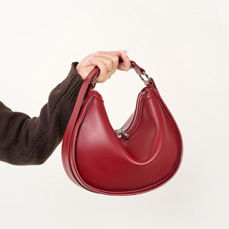Sac à main en cuir de luxe pour femme, sac à bandoulière sous les bras, sac à main polyvalent, nouvelle mode, 138