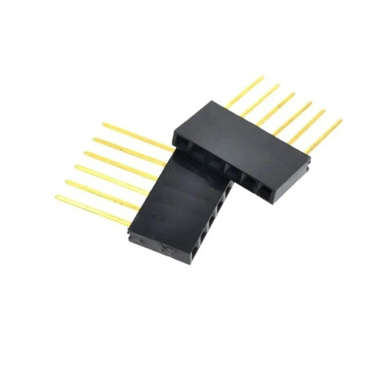 Conector de cabeçalho fêmea longa PC104, espaçamento, pino 6P, 11mm, 50 PCs/Lot, especial, 2,54mm