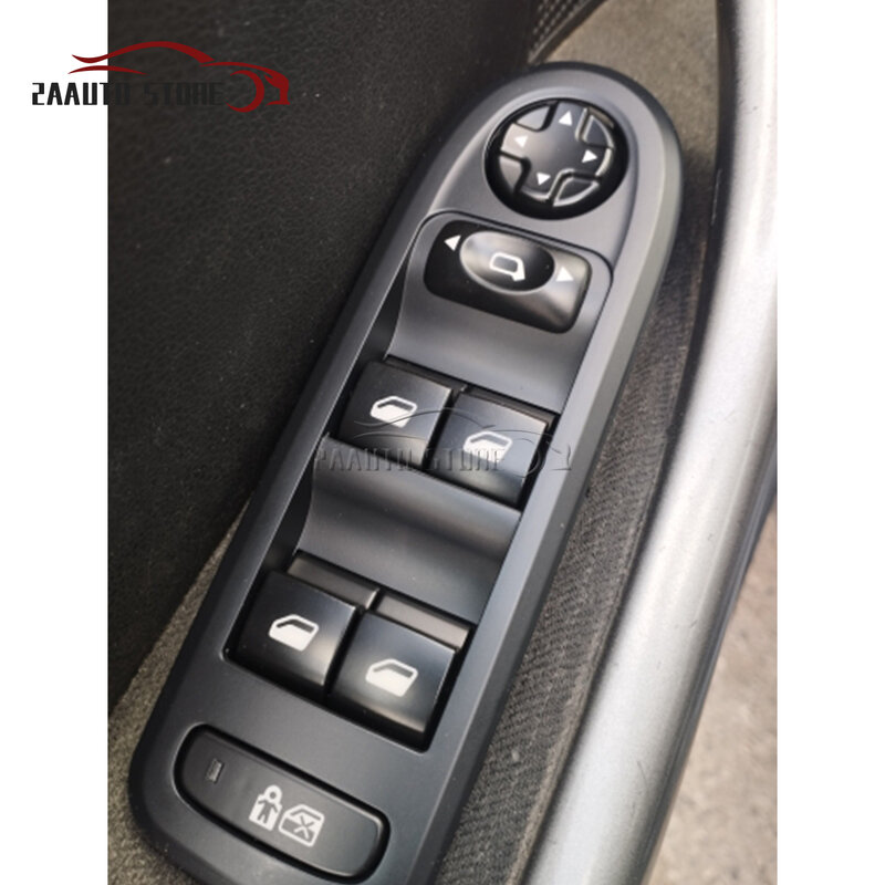 Kontrol jendela otomatis sakelar untuk 2007-2013 Peugeot 308 508 Citroen C5 tombol cermin samping Button 98053439 30170396