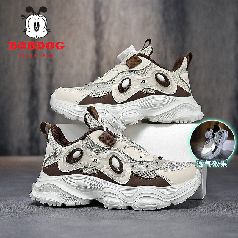 Spring 2024 Running Shoes for Boy White Sneakers Children Single Net Boys' Sports Shoes Light Weight Kids Gym Shoes