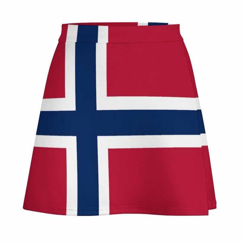 Rok Korea wanita, pakaian Mini bendera Norwegia