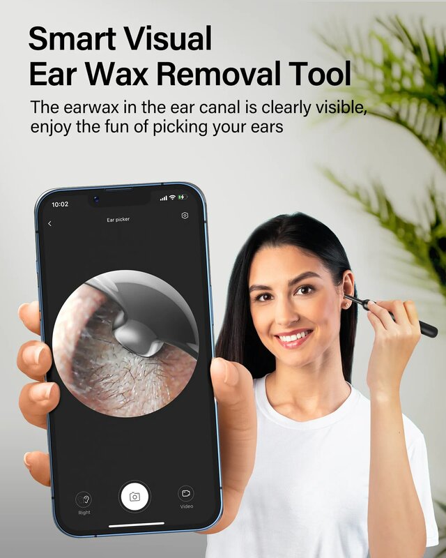 Collezione AliExpress Detergente per le orecchie Bebird X0 strumento per la rimozione della cera bastoncini visivi intelligenti otoscopio 1080P HD Earpick endoscopio orecchino assistenza sanitaria personale