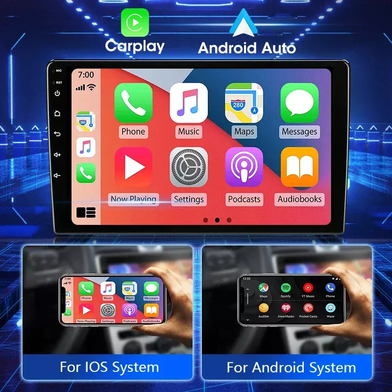 Vtopek 10.1 "4G Carplay 2din Android 11.0รถวิทยุเครื่องเล่นมัลติมีเดียระบบนำทาง GPS สำหรับโฟล์คสวาเก้น SKODA Octavia 3 a7 2013-2018