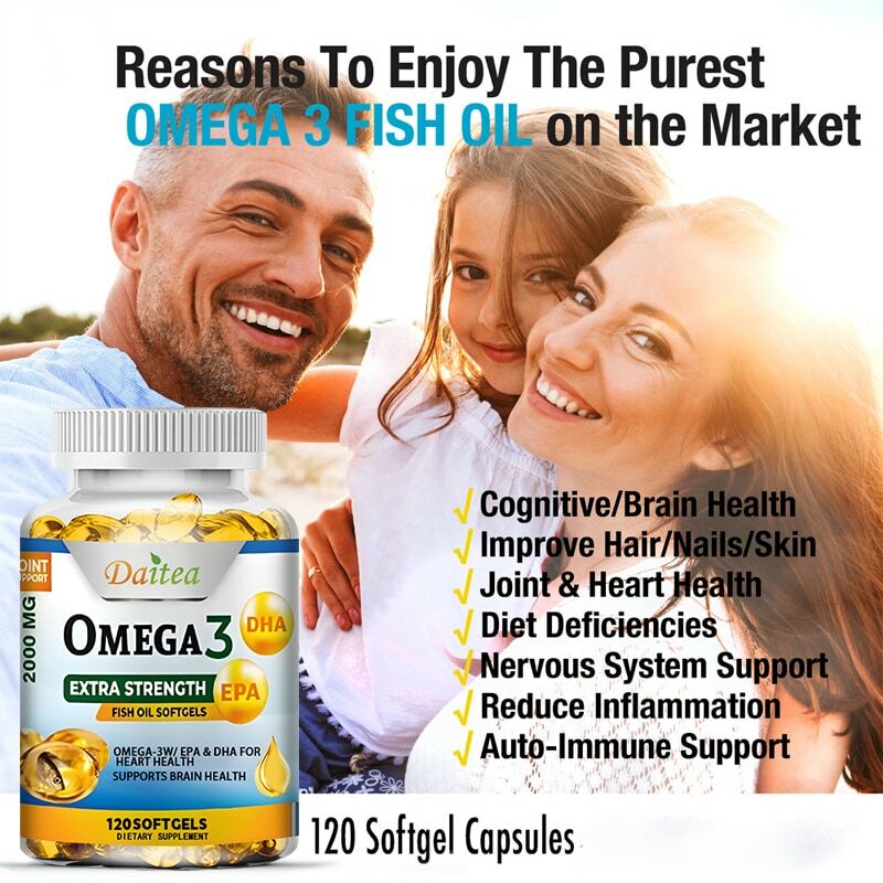 Капсулы Омега 3 с рыбьим маслом поддерживают здоровье мозга и нервной системы, сердечно-сосудистые и кожу, антиоксиданты и противовоспалительные свойства