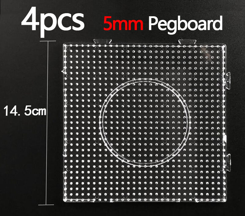 Sicherung Beadbone Quadrat Runde Sechseck Puzzle Peg boards Muster für 5 mm Hama Perlen Perler Sicherung Perlen DIY Puzzles