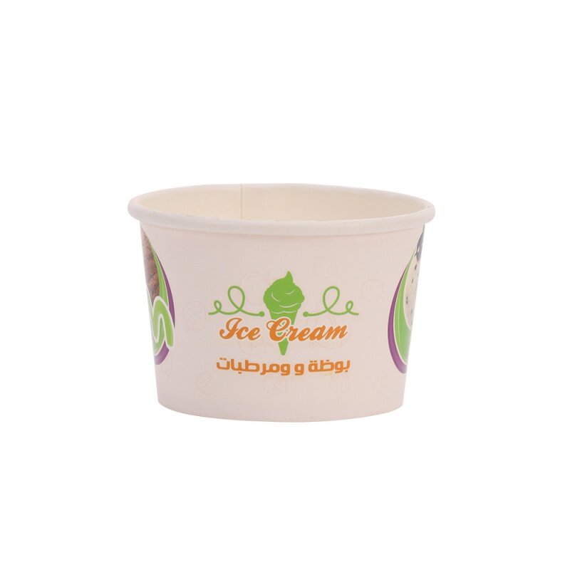 Kunden spezifisches Produkt umwelt freundlicher Griff kunden spezifischer Einweg-Suppen schüssel für warme Lebensmittel Papiers chale