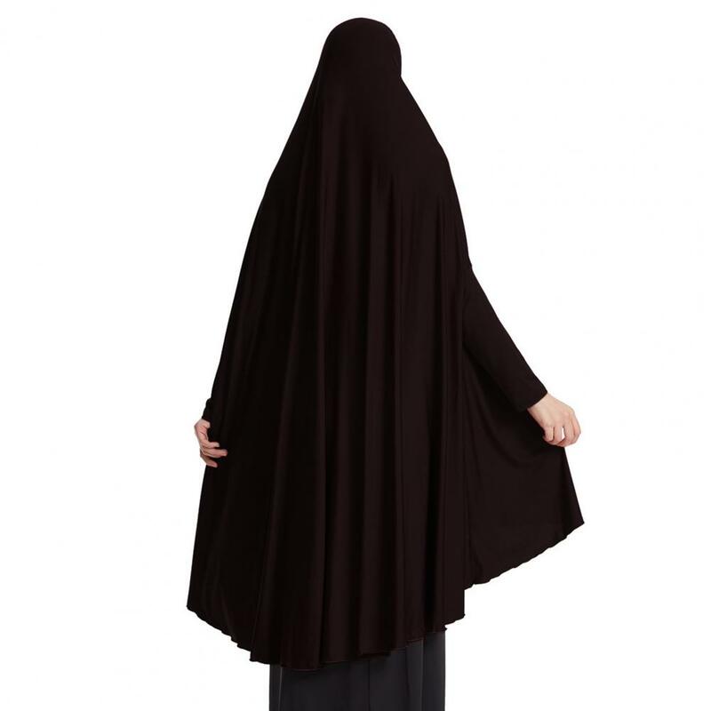 2 Buah Jubah Wanita Timur Tengah Arab Antik Penutup Penuh Lengan Panjang Jubah Lipit Hem Muslim Jilbab Jubah dengan Jubah Maxi Berkerudung