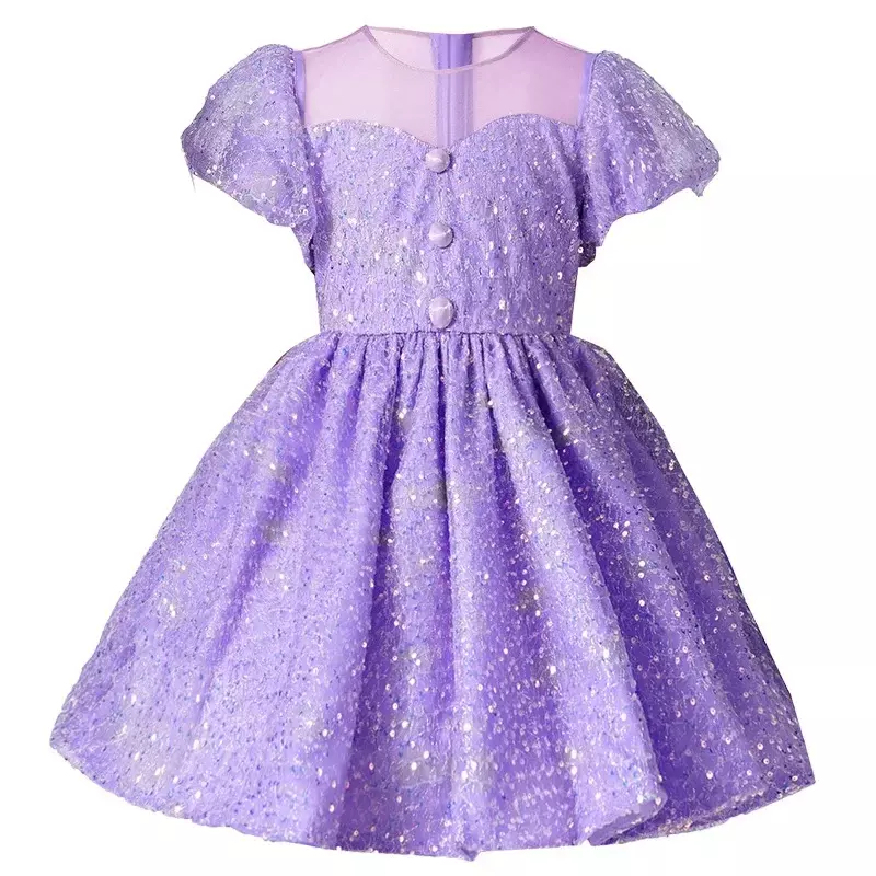 Girls' Dress 2022 New Korean Edition Fashionable Fluffy Dress for Children Summer Princess Dress for Little Girls