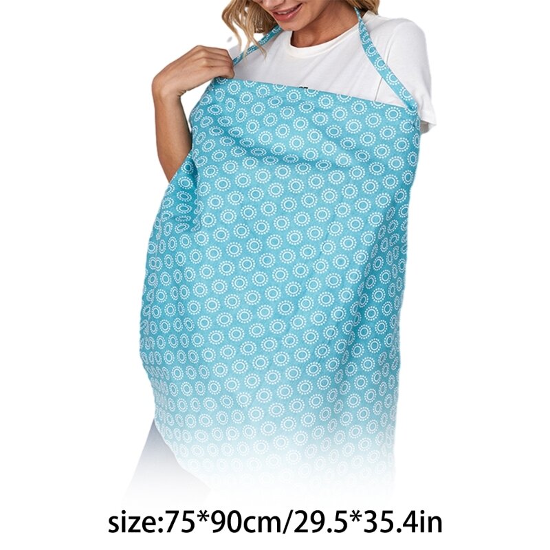 Avental maternidade conveniente, leve, xale, elegante e confortável, capa algodão para amamentação
