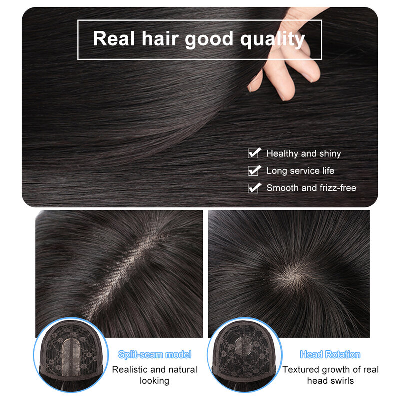 Короткие парики из человеческих волос, многослойные прямые смешанные человеческие волосы для женщин, натуральный черный, коричневый, короткий человеческий парик с челкой