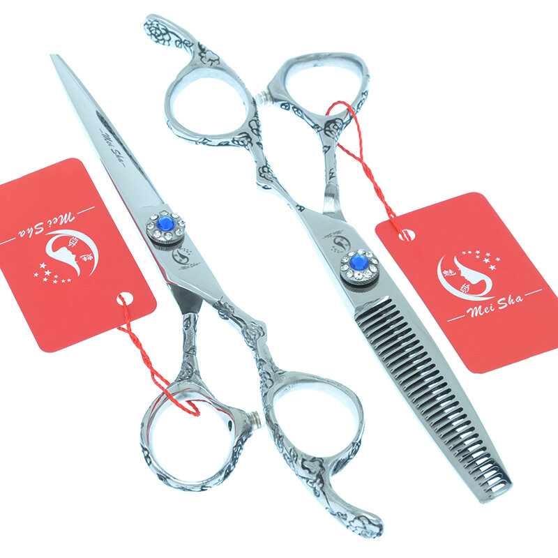 Meisha 6 inch Hair Shears Professional Hairdressing Cutting Thinning Scissors Set 9CR Barber Shop Haircut Styling Tools A0113A