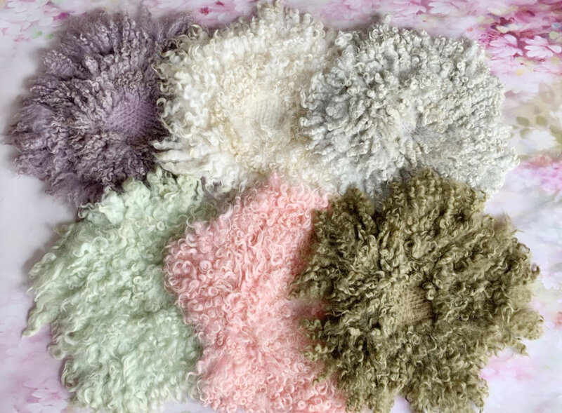 Infant Soft Curly Wool Felt Baby Basket Photo Prop Stuffer Filler High Quality Blankets Newborn Blankets Kids Wraps Background