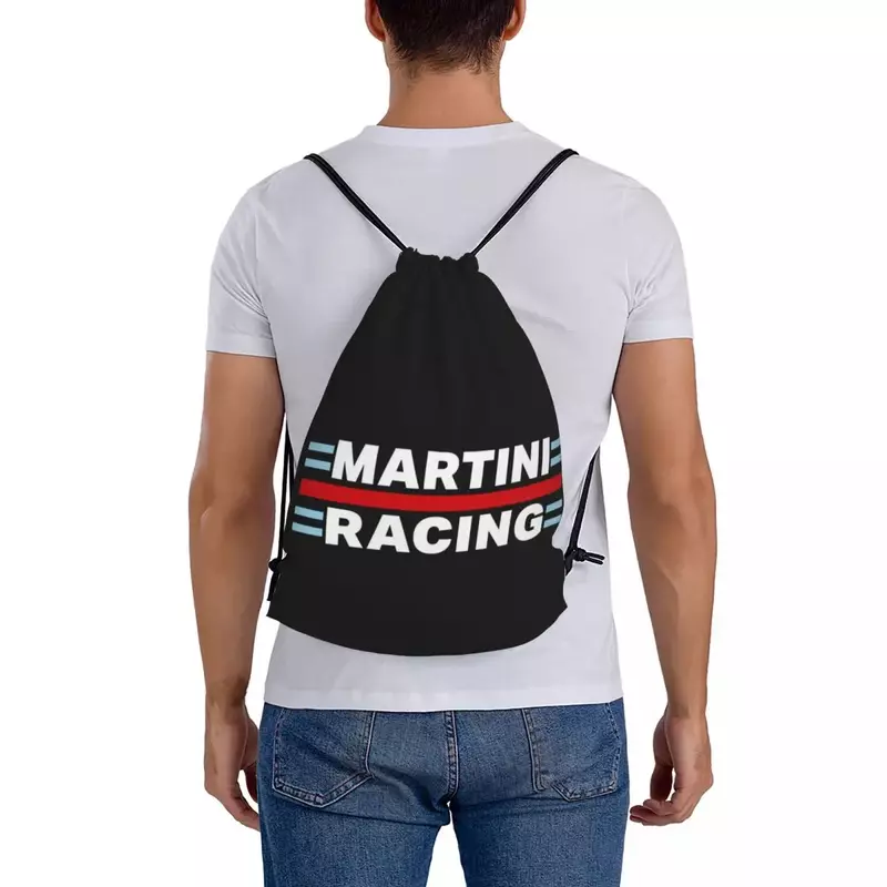 Martini Renn rucksäcke Mode tragbare Kordel zug Taschen Kordel zug Bündel Tasche Sporttasche Bücher taschen für die Reises chule