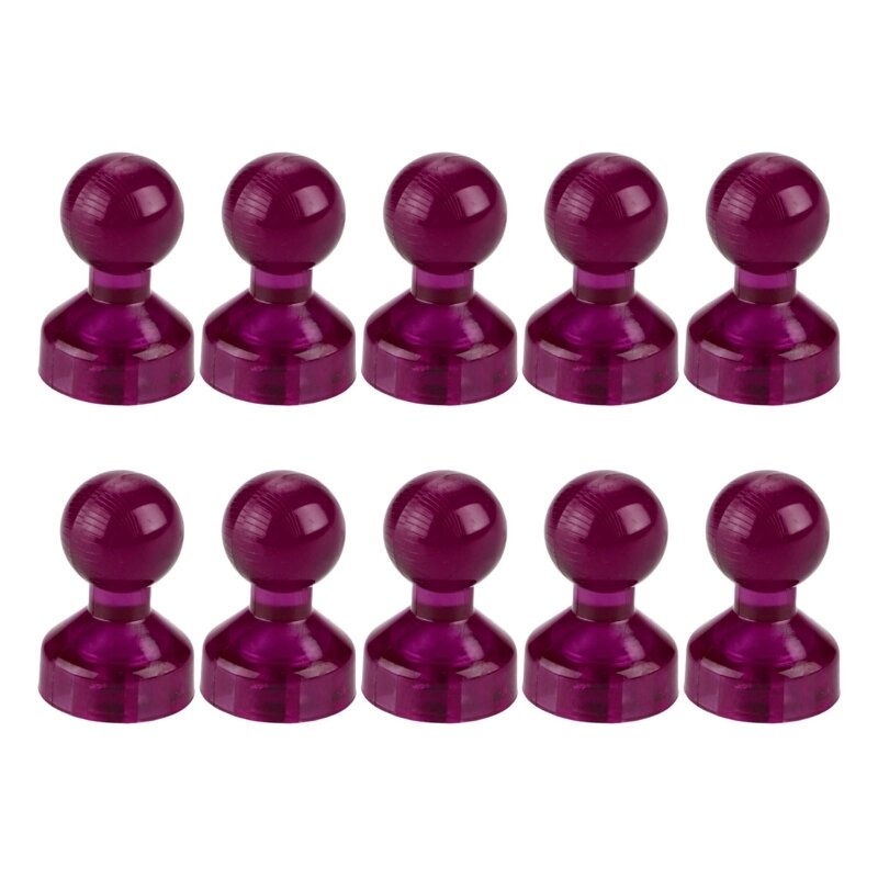 10Pcs Small Magentic Push Pins Color-coded Fridge Map Magnets Blackboard Magnets for Office School Whiteboard QXNF