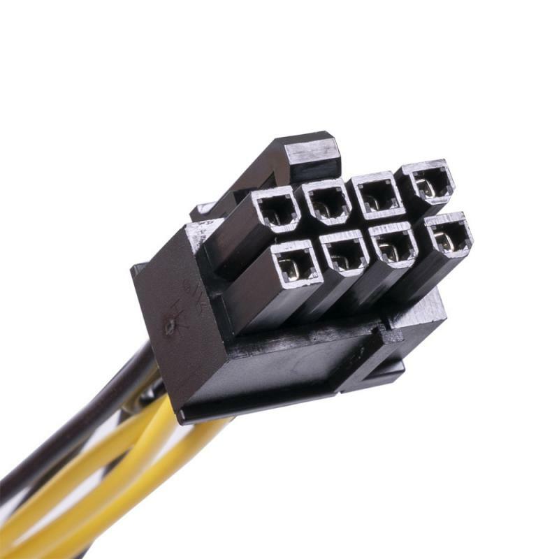 1~10PCS PCI-Express PCIE 6 Pin To Dual 8 (6+2) Pin VGA Graphic Video Card Adapter Power Supply Cable Pci-e Power Cable 20cm