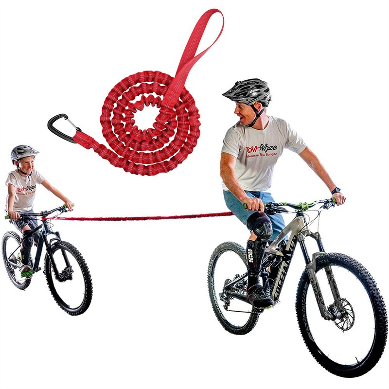Tali Ikat Pinggang Elastis Sepeda Tali Traksi Nilon Tali Penarik Sepeda MTB Orangtua-anak Peralatan Keselamatan Bersepeda Alat Luar Ruangan