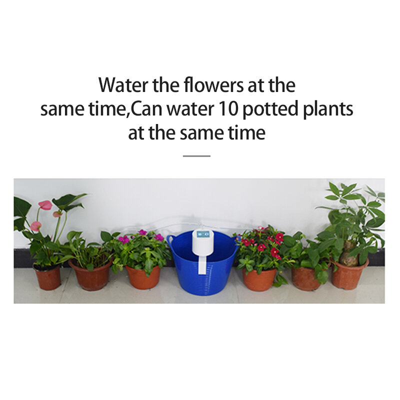 庭の灌漑用の自動散水キット,タイマー付きスプリンクラー,インテリジェントコントローラー,盆栽ポット