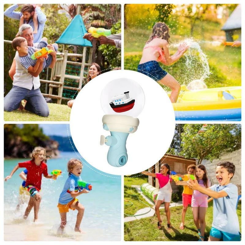 Cute Lighted Water Toys Float and Play Bubbles Toy  Backyard Beach Water Fighting Outdoor Toys Children Water Play Spinner