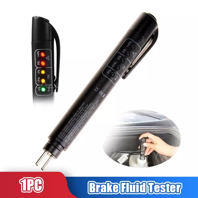 Automotive Brake Fuid Brake Oil Testing Pen Vehicle Brake Fluid Tester Oil Quality Test With Liquid LED Display Testing Tools
